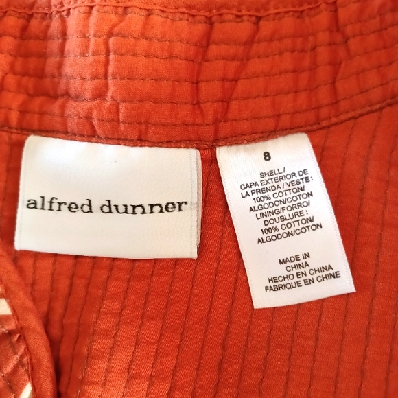NWOT Alfred Dunner Patchwork Open Front Rich Colors Quilted Jacket/ Blazer Sm - Picture 9 of 9